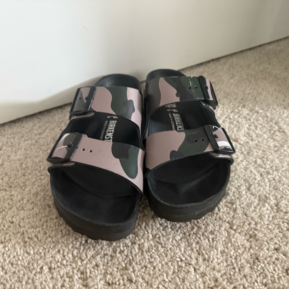 Valentino x Birkenstock Limited Camo Leather Arizona Sandal